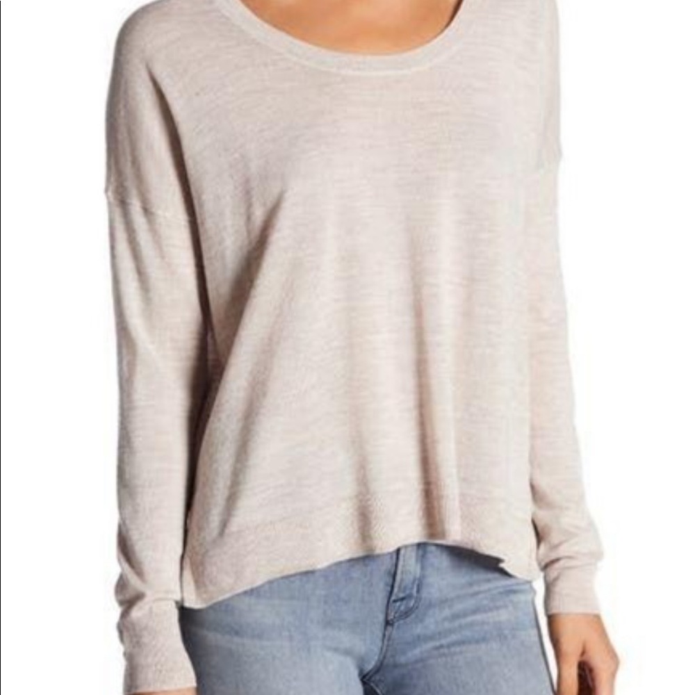 Madewell long sleeve Marino wool cream sweater size XL